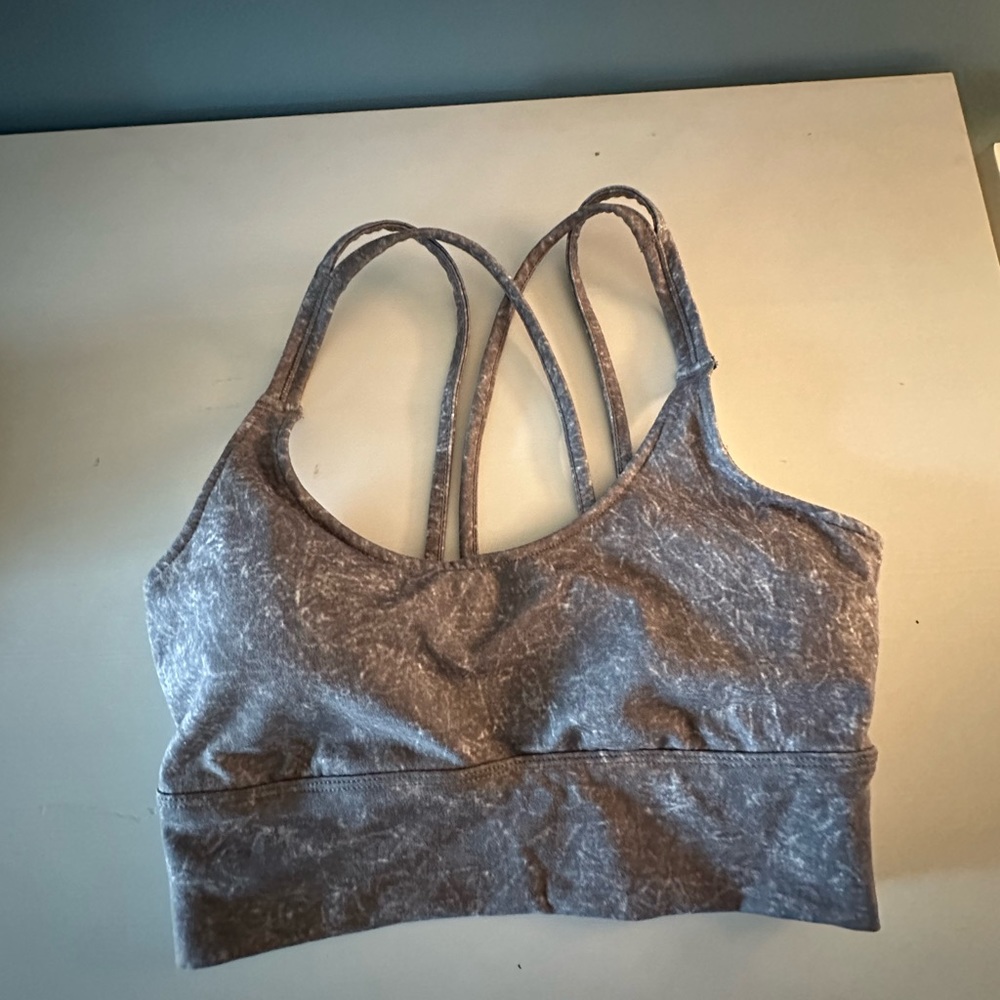 Roxy sports bra small gray